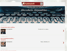 Tablet Screenshot of abecedarioalejandrino.blogspot.com