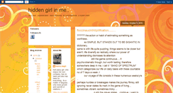 Desktop Screenshot of hiddengirlinme.blogspot.com