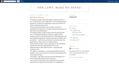 Desktop Screenshot of oddlaws.blogspot.com