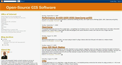 Desktop Screenshot of opensourcegissoftware.blogspot.com