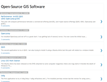 Tablet Screenshot of opensourcegissoftware.blogspot.com