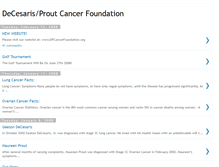 Tablet Screenshot of decesarisproutcancerfoundation.blogspot.com