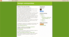 Desktop Screenshot of biologiacontemporanea.blogspot.com