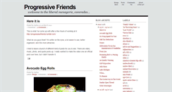 Desktop Screenshot of progressivefriends.blogspot.com