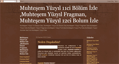 Desktop Screenshot of muhtesem-yuzyil-izlee.blogspot.com