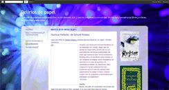 Desktop Screenshot of deliriodepapel.blogspot.com