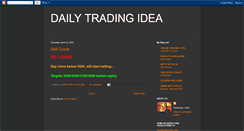 Desktop Screenshot of dailytradingidea.blogspot.com