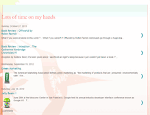 Tablet Screenshot of lotsoftimeonmyhands.blogspot.com