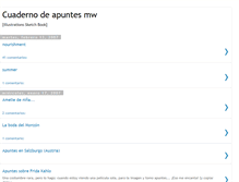 Tablet Screenshot of cuadernodeapuntesmw.blogspot.com