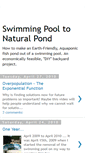 Mobile Screenshot of naturalpond.blogspot.com