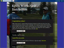 Tablet Screenshot of kevinweeksgolf.blogspot.com