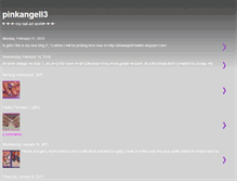 Tablet Screenshot of pinkangell3.blogspot.com