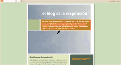 Desktop Screenshot of elblogdelarespiracion.blogspot.com
