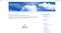 Desktop Screenshot of diezukunftistdichtbewoelkt.blogspot.com