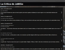 Tablet Screenshot of lacriticadejamigo.blogspot.com