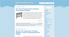 Desktop Screenshot of petsafe-wirelessfence.blogspot.com