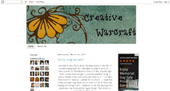 Desktop Screenshot of creativewarcraft.blogspot.com