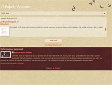 Tablet Screenshot of ilpopolosovrano.blogspot.com