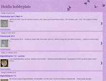 Tablet Screenshot of heidis-hobby.blogspot.com