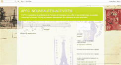 Desktop Screenshot of apfc-activites.blogspot.com