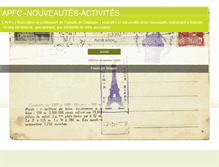 Tablet Screenshot of apfc-activites.blogspot.com