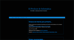 Desktop Screenshot of elprofesordeinformatica.blogspot.com