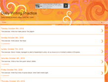 Tablet Screenshot of daily-writing.blogspot.com