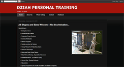 Desktop Screenshot of dziahpersonaltraining.blogspot.com