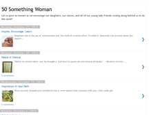 Tablet Screenshot of 50somethingwoman.blogspot.com