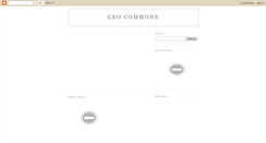 Desktop Screenshot of geocommons.blogspot.com