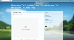 Desktop Screenshot of malayalamtvchannel.blogspot.com