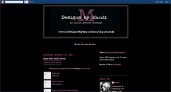 Desktop Screenshot of designsbymandiblog.blogspot.com
