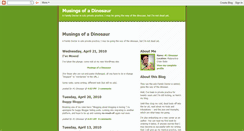 Desktop Screenshot of dinosaurmusings.blogspot.com