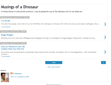 Tablet Screenshot of dinosaurmusings.blogspot.com