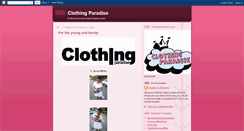 Desktop Screenshot of clothingparadise.blogspot.com