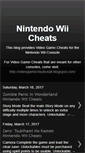 Mobile Screenshot of nintendowii-cheats.blogspot.com