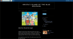 Desktop Screenshot of kristasislandofthebluedolphins.blogspot.com