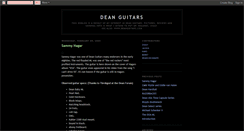 Desktop Screenshot of deanguitars.blogspot.com