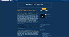 Desktop Screenshot of absenceofsound.blogspot.com