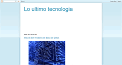 Desktop Screenshot of loultimotecnologia.blogspot.com
