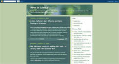 Desktop Screenshot of newsinscience.blogspot.com