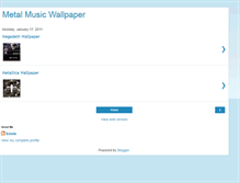 Tablet Screenshot of metalmusicwallpaper.blogspot.com