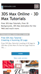 Mobile Screenshot of 3dsmaxonline.blogspot.com