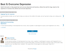 Tablet Screenshot of beatovercomedepression.blogspot.com