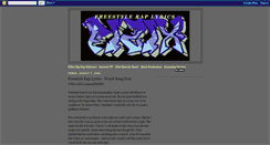 Desktop Screenshot of freestyleraplyrics.blogspot.com