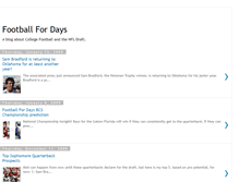 Tablet Screenshot of footballfordays.blogspot.com