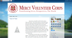 Desktop Screenshot of mercyvolunteercorps.blogspot.com