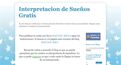 Desktop Screenshot of interpretaciondesuenosgratis.blogspot.com