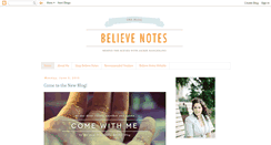 Desktop Screenshot of believenotes.blogspot.com