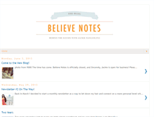 Tablet Screenshot of believenotes.blogspot.com